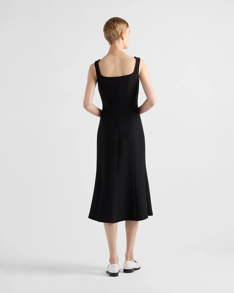 Embroidered cady dress