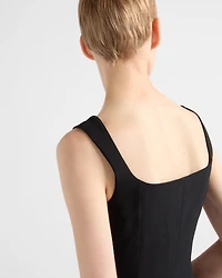 Embroidered cady dress