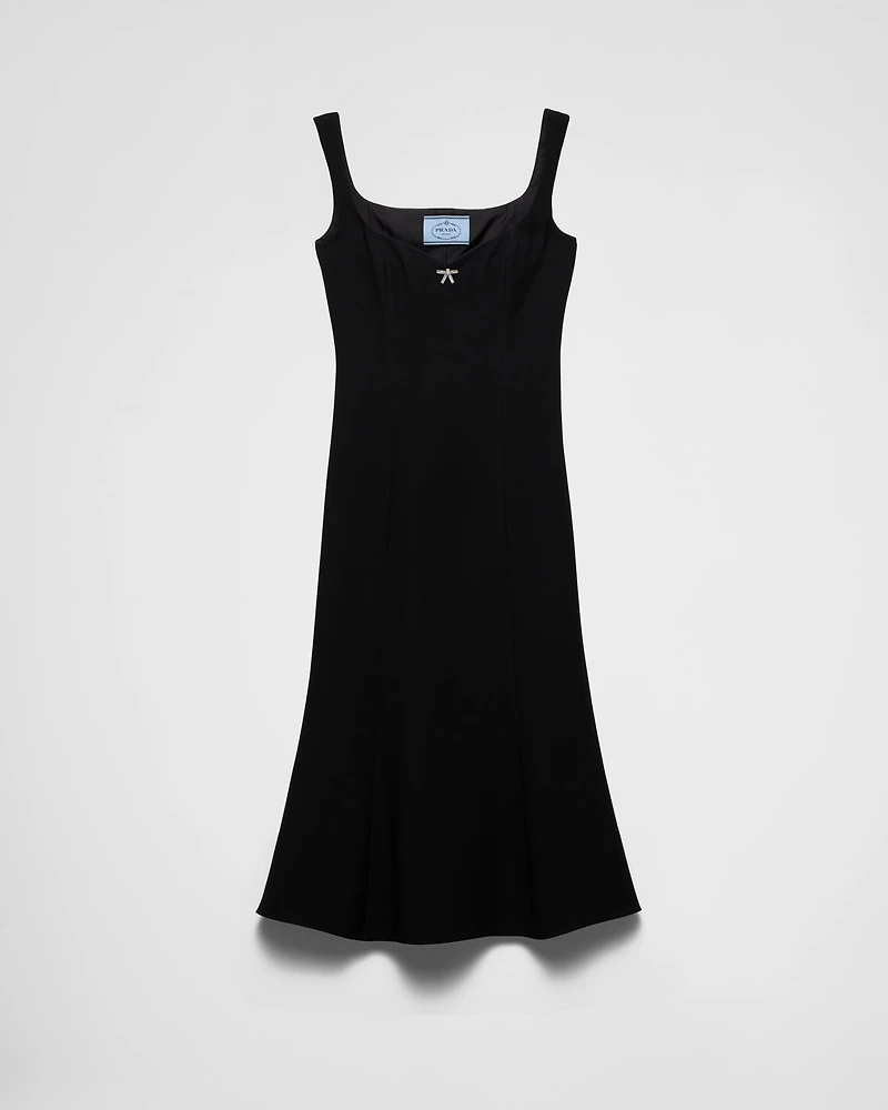 Embroidered cady dress