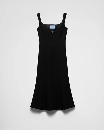 Embroidered cady dress