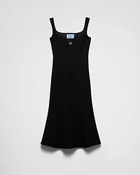 Embroidered cady dress