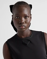 Interlock crêpe dress