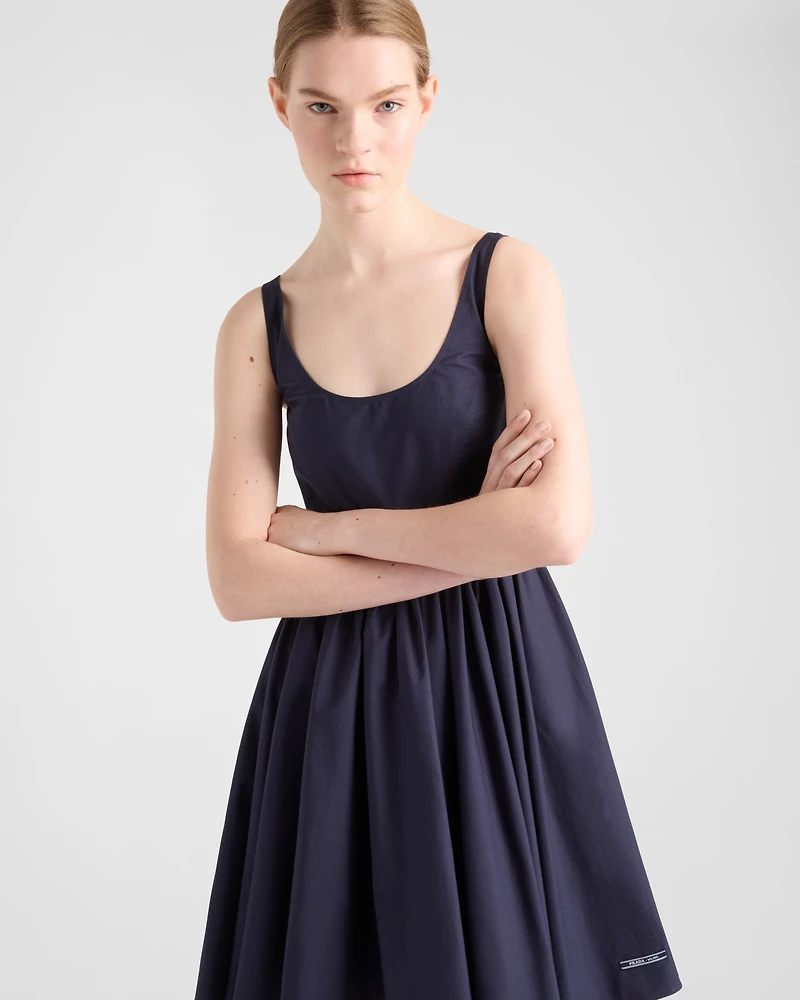 Cotton canvas dress