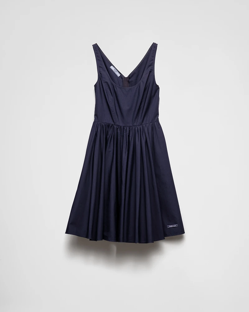 Cotton canvas dress