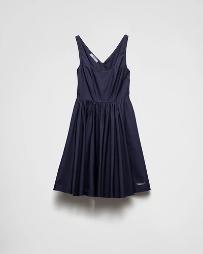 Cotton canvas dress