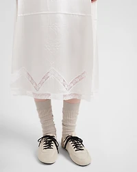 Embroidered old batiste dress