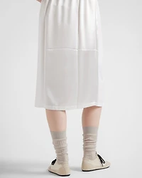 Poplin and satin dress