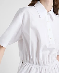 Poplin mini-dress