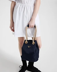 Poplin mini-dress