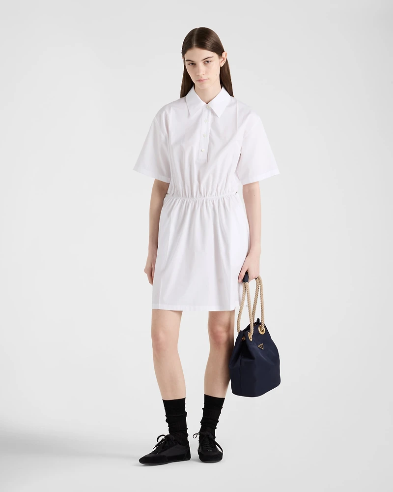 Poplin mini-dress