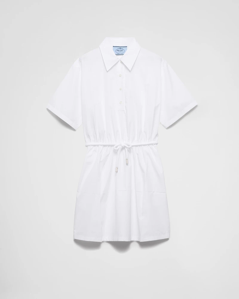 Poplin mini-dress