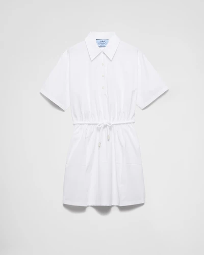 Poplin mini-dress