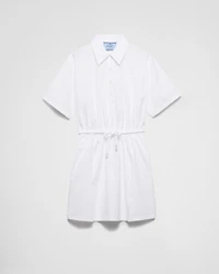Poplin mini-dress