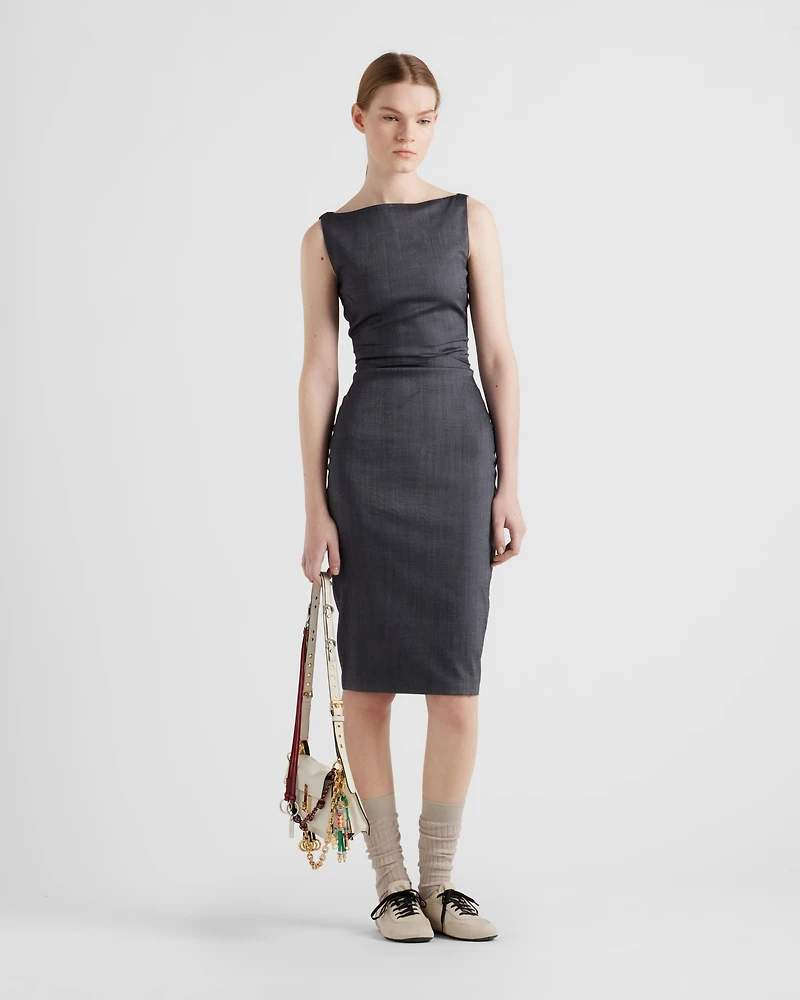 Stretch kid mohair dress