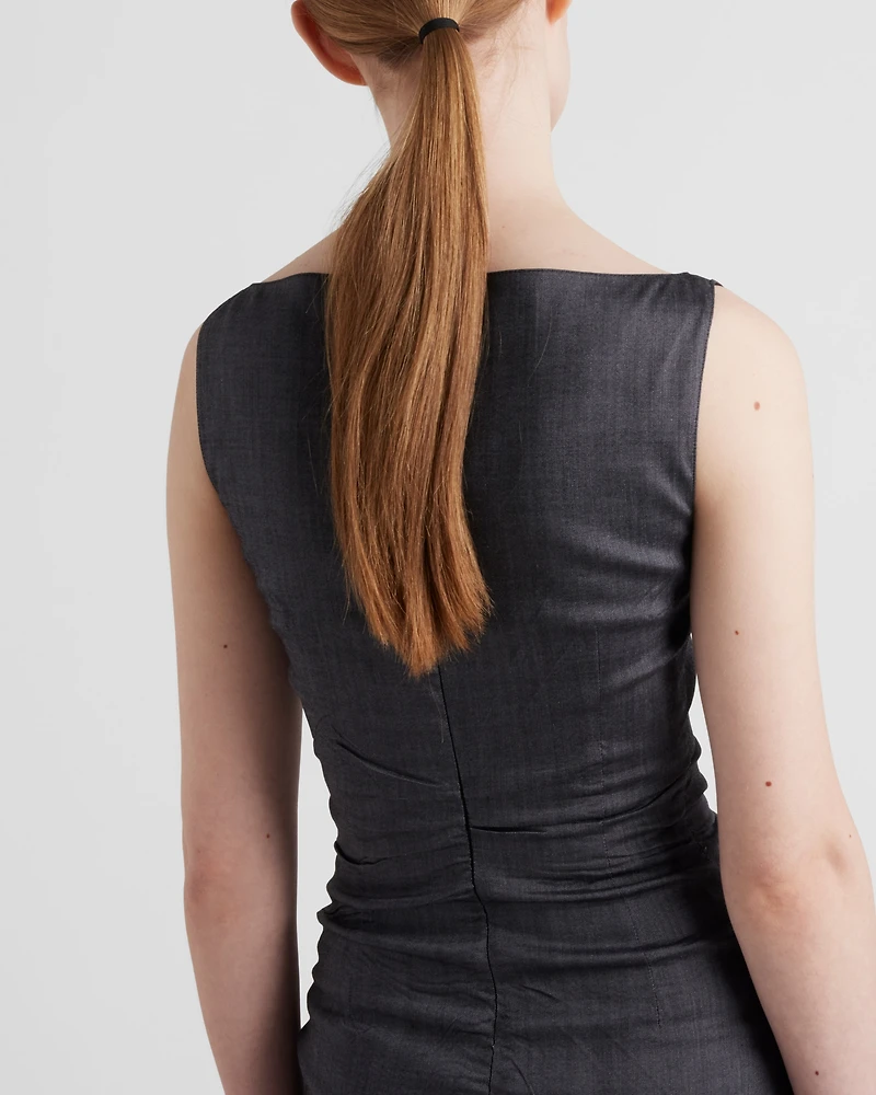 Stretch kid mohair dress