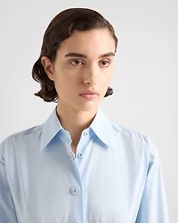Pleated poplin dress