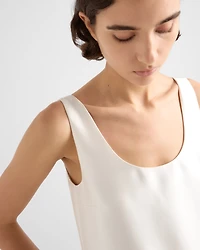 Long embroidered silk and wool dress