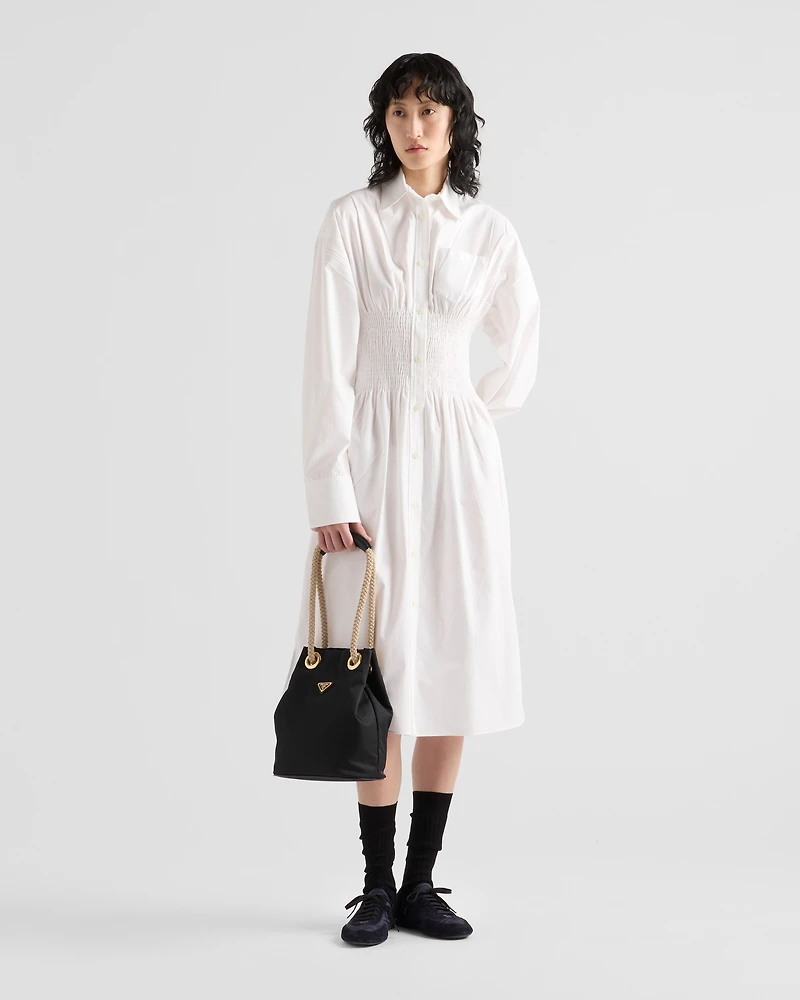 Cotton canvas dress