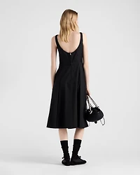 Cotton canvas dress