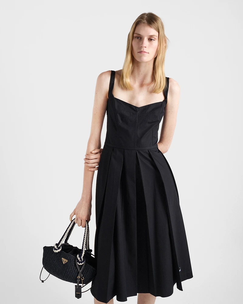 Cotton canvas dress