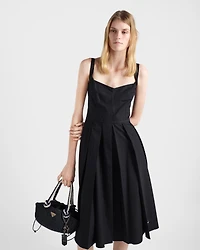 Cotton canvas dress