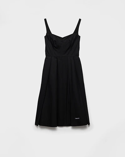 Cotton canvas dress