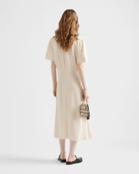 Lace shirt dress