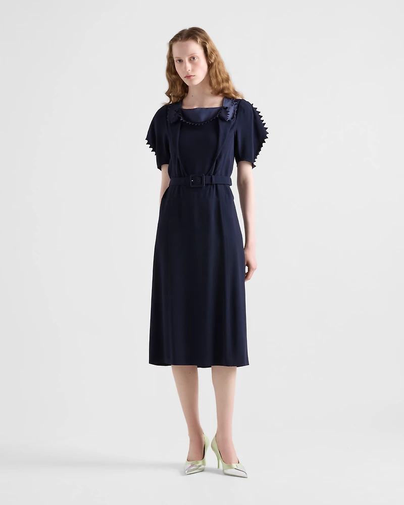 Satin crepe dress