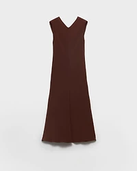 Satin crepe midi-dress
