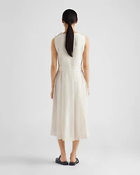 Pongé silk dress