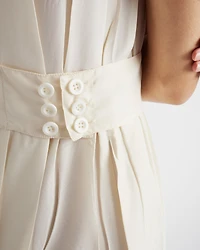 Pongé silk dress