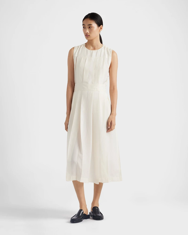 Pongé silk dress