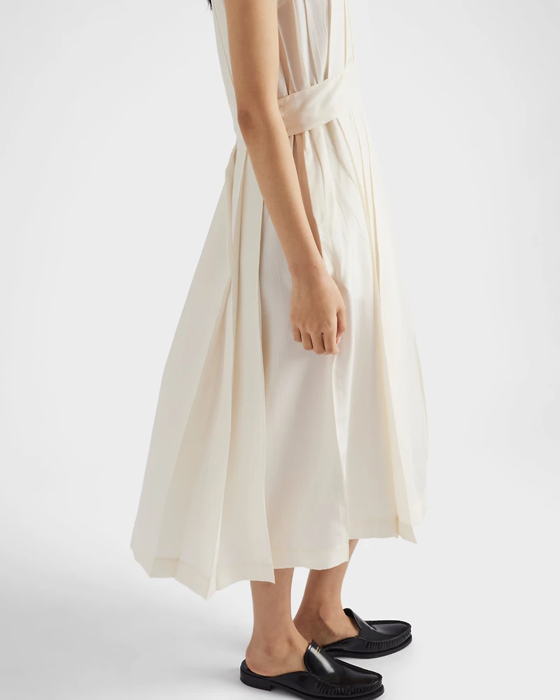 Pongé silk dress