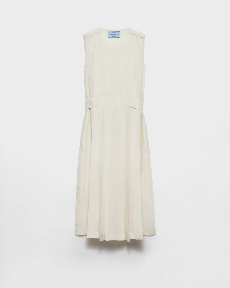 Pongé silk dress
