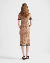 Printed georgette dress