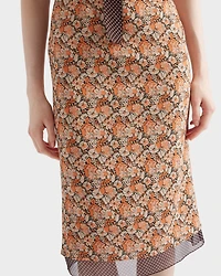 Printed georgette dress