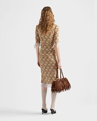 Printed georgette dress
