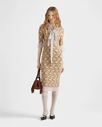 Printed georgette dress