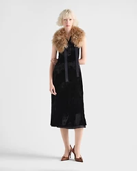 Crushed velvet dress