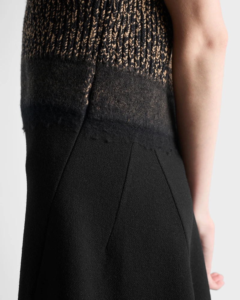 Shetland wool and cashmere dress