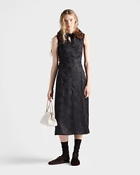 Floral jacquard dress