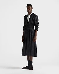 Floral jacquard dress