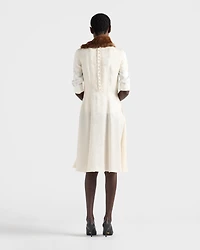 Floral jacquard dress