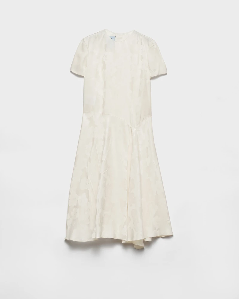 Floral jacquard dress