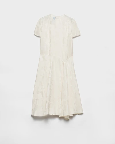 Floral jacquard dress