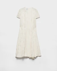 Floral jacquard dress