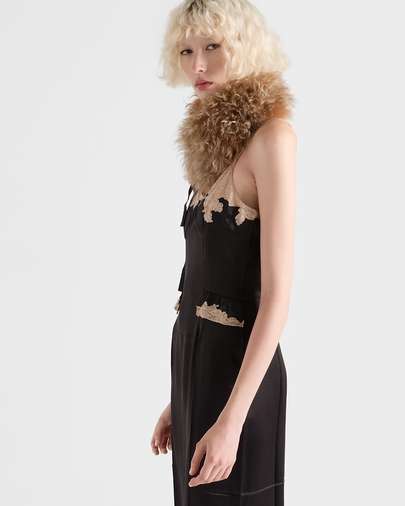 Silk and lace dress