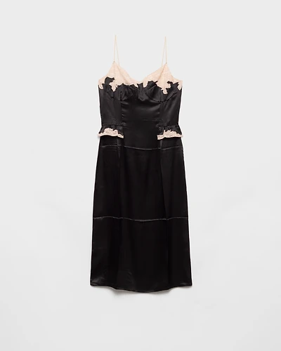 Silk and lace dress