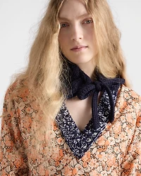 Printed georgette dress