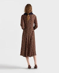 Printed georgette dress
